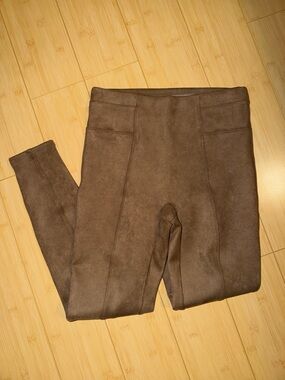 SPANX Faux Suede High Rise Shaping Leggings